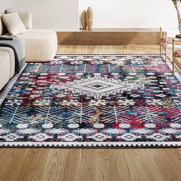 Dhiya Distressed Kilim Area Rug